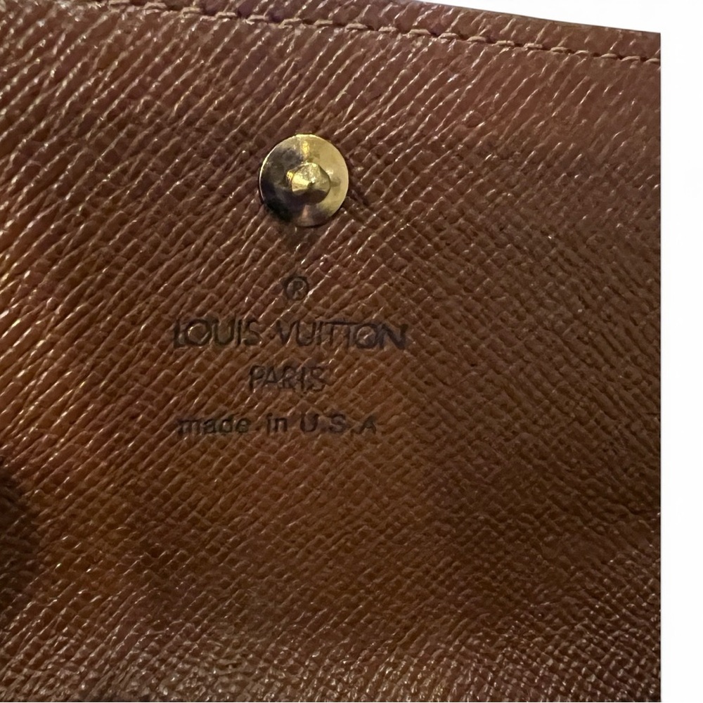 Louis Vuitton Elise Wallet Monogram Vintage Snap Compact Made USA - Picture 8 of 11